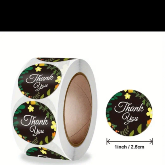 #14 500 Thank you stickers - Picture 2 of 3